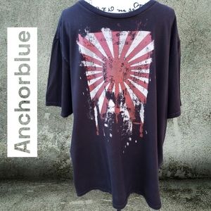 Anchorblue Mens black tee with sunburst